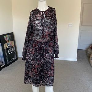 JONES NEW YORK MULTI-COLOR DRESS SIZE 4 EUC